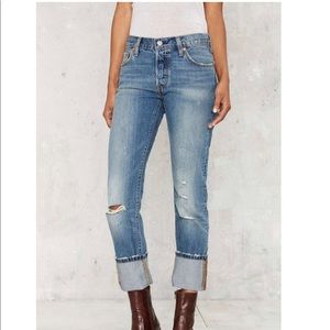 LEVI JEANS: 501 ORIGINAL FIT W35 L32